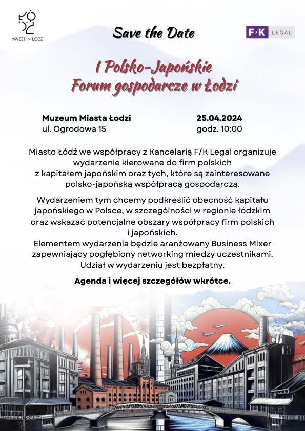 Polsko - Japońskie Forum Gospodarcze w Łodzi